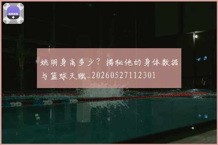 姚明身高多少？揭秘他的身体数据与篮球天赋_20260527112301